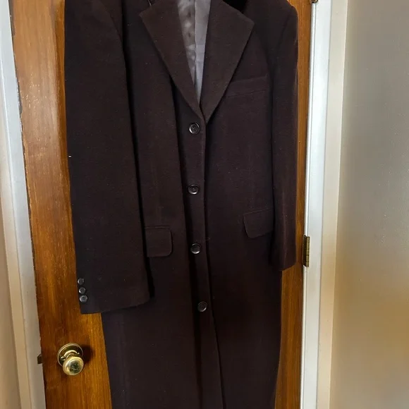 Georgio Brutini Men’s full length wool and cashmere overcoat. - Picture 3 of 4